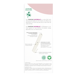 Tampons avec applicateur Coton BIO, Format Normal, small